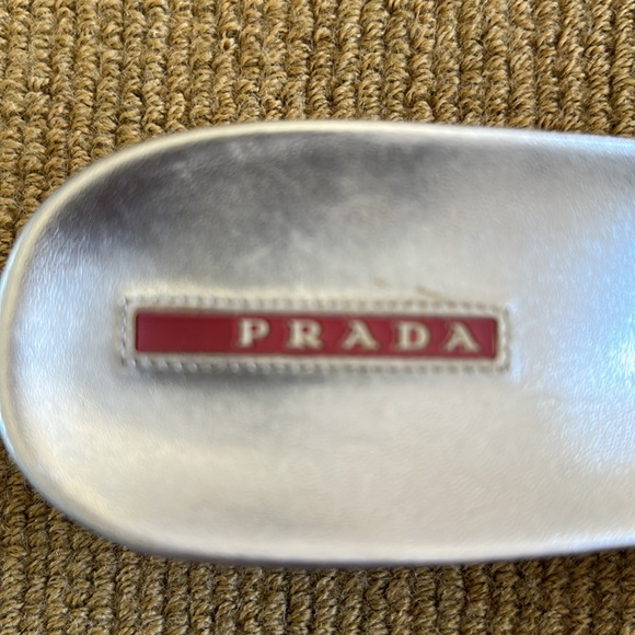Authentic Prada silver slide sandals - Picture 5 of 9